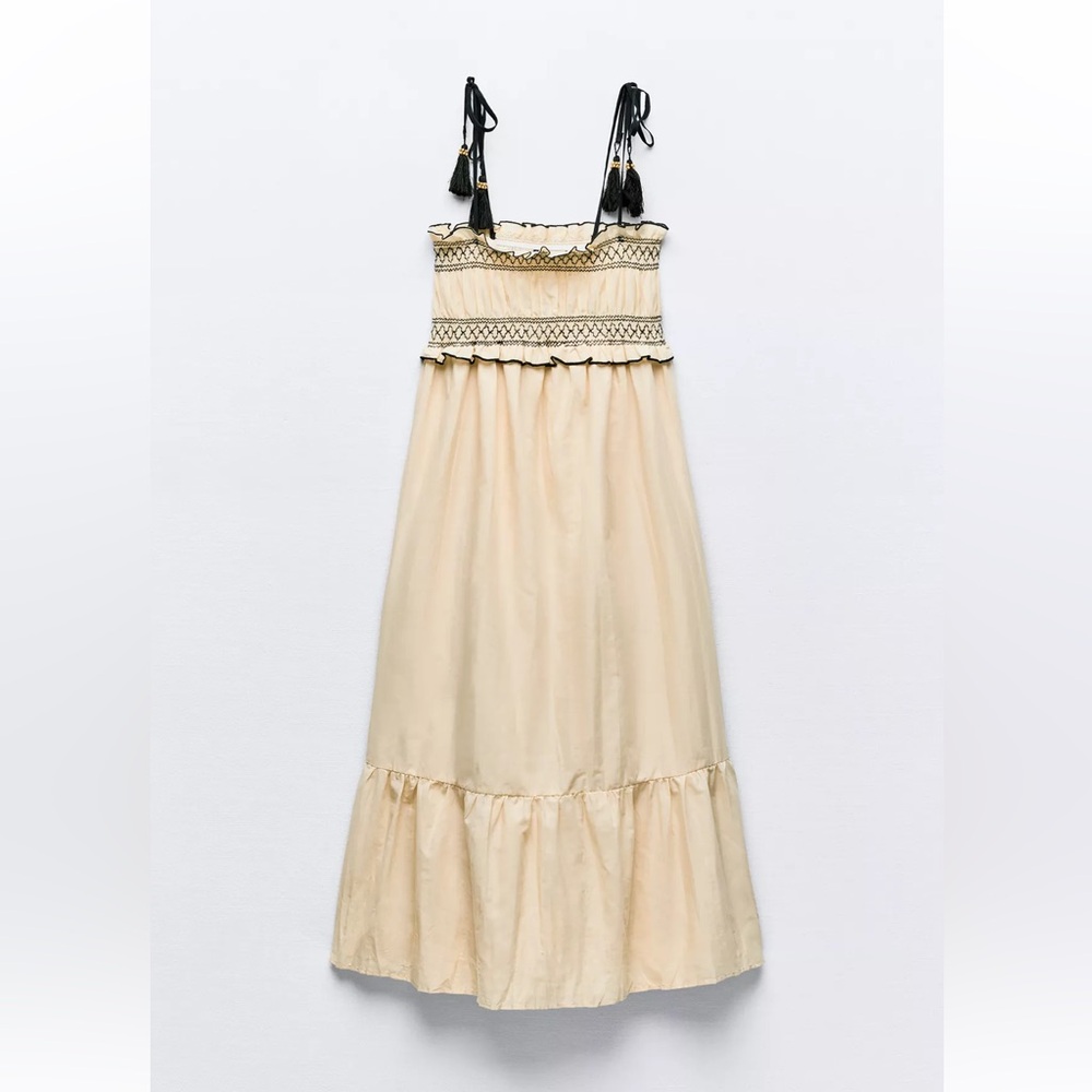 NWT Zara Stretch Top Midi Dress